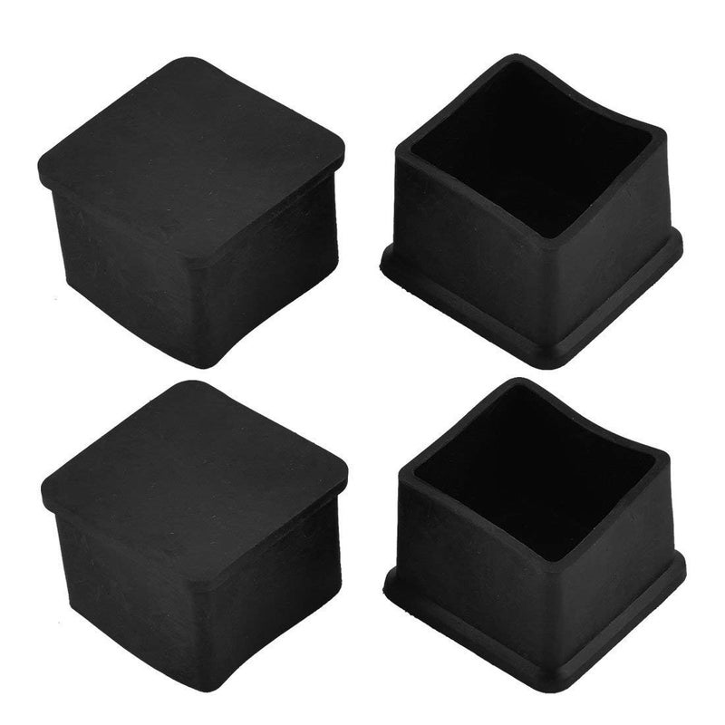 Lucknow Crafts Caps for Metal Stool Tables Furniture Legs Guard NonSkid Non Slip Noise Reduction 24 Pcs 20mm x 20mm Square - Image 3