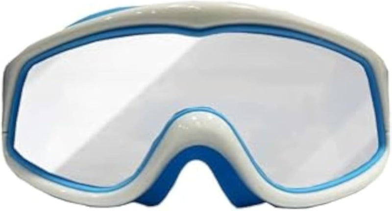 Track Swimming Goggles - Professional Anti-Fog Racing Goggles for Enhanced Performance (White)