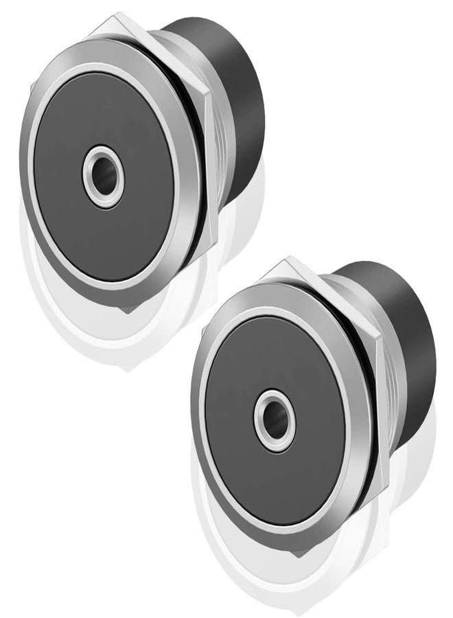 Poyiccot 3.5mm TRS Panel Mount Stereo Audio Adapter, 3.5mm 1/8 inch TRS Female to Female Screw Panel Mount Headphone Adapter for Extension Smartphones Laptop Audio Port, 2pcs - Image 1