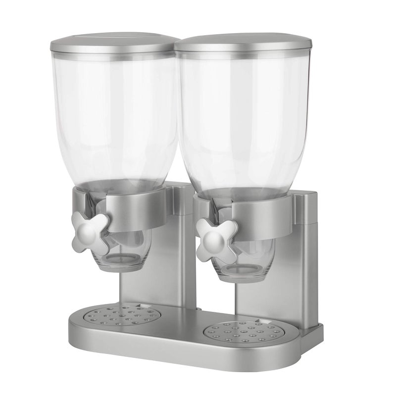 ZevrO Zevro GAT202 Indispensable Dry Food Dispenser Dual Control Silver 