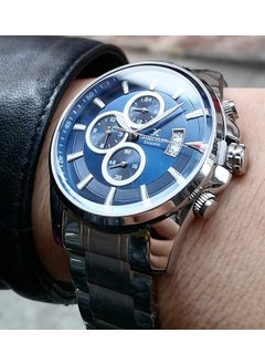 DANIEL KLEIN Silver Steel Strap Men's Wristwatch Waterproof  - Image 1