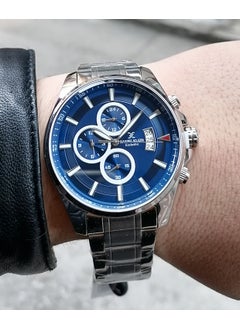 DANIEL KLEIN Silver Steel Strap Men's Wristwatch Waterproof  - Image 4