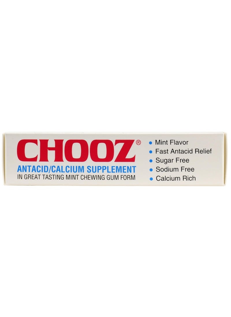 Chooz - Antacid Calcium Supplement Mint Gum 12's - Image 1