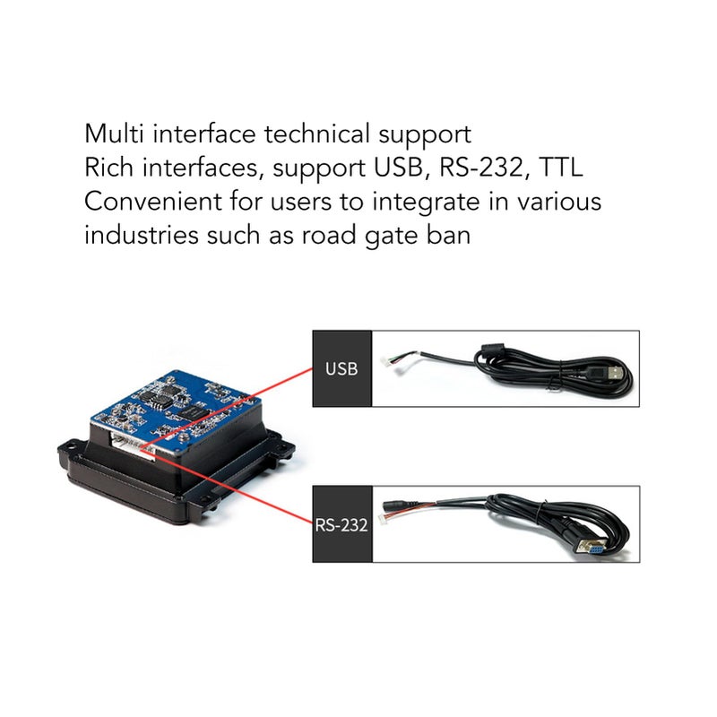 2D USB Barcode Scanner Module Auto Sensing Fixed Mount For Self Service Access Control - Image 5