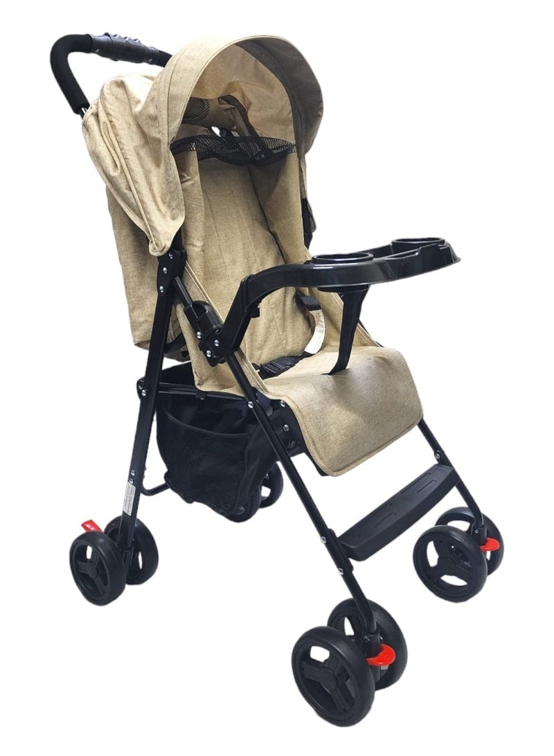BABYCARA Lightweight Stroller with Adjustable Seat Phone Base and Convenient Storage Basket - Image 2