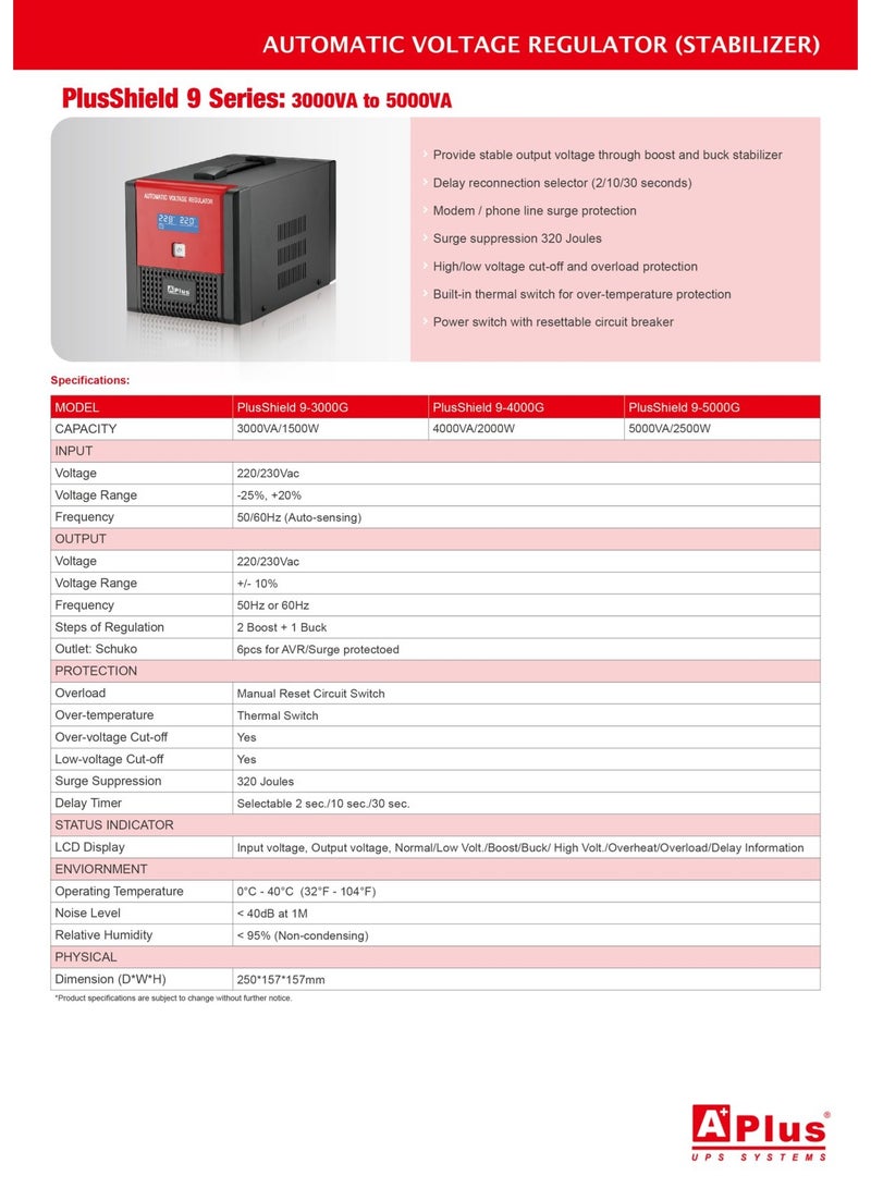 APLUS A Plus Stabilizer, 4 KV Voltage Regulator with Cooling Fan - Image 3