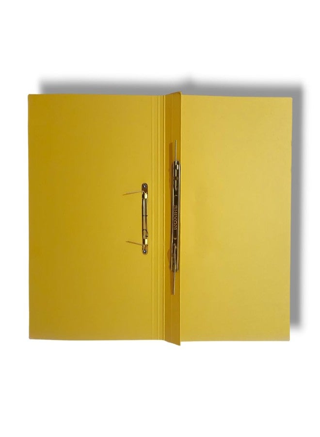 SHIVOM SEC Cardboard Spring File Folders for Documents, Assignment, Certificate, Office, School and Colleges Multicolor - Blue, Brown, Orange, Yellow, Pink (10) - Image 5
