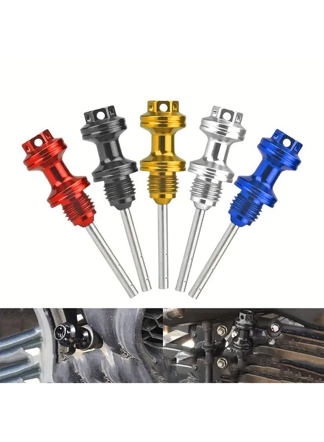 Black CNC Aluminum Engine Oil Dipstick Universal for Motorcycle - Image 1