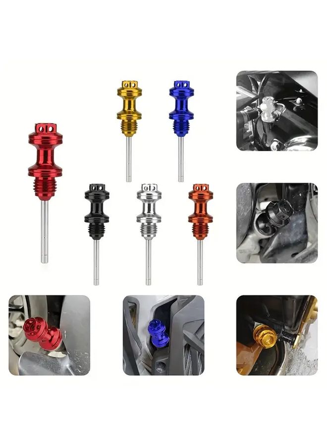Black CNC Aluminum Engine Oil Dipstick Universal for Motorcycle - Image 3