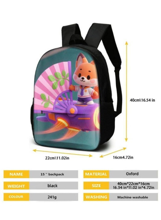 Bright Li Fire Fashion is unlimited! Cartoon bag three-piece set, suitable for a variety of scenes for students and teenagers (available for students, children, friends on outings, mountain climbing, schooling, etc.) - 26 - Image 5