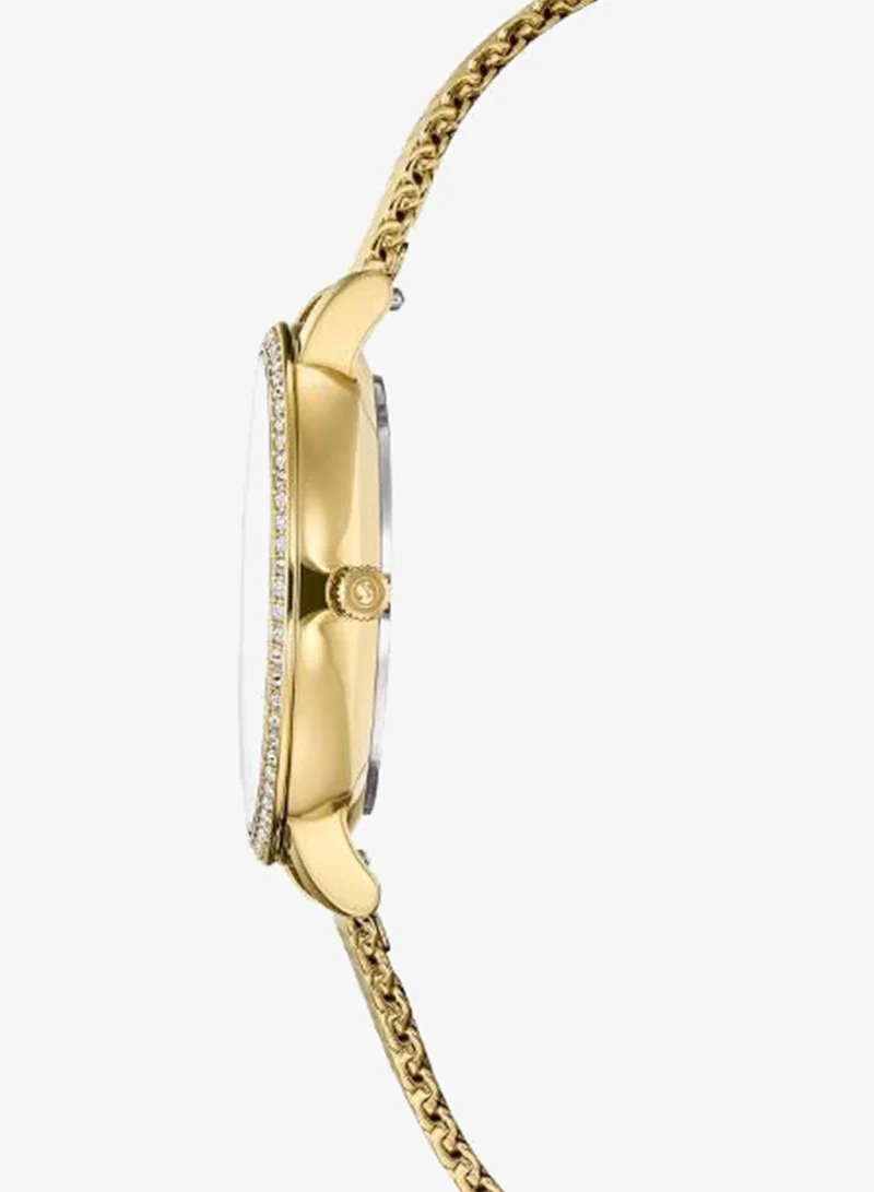 Swarovski  Clarica PGO Plated Stainless Steel White Dial Analog Watch for Women | Best Price UAE