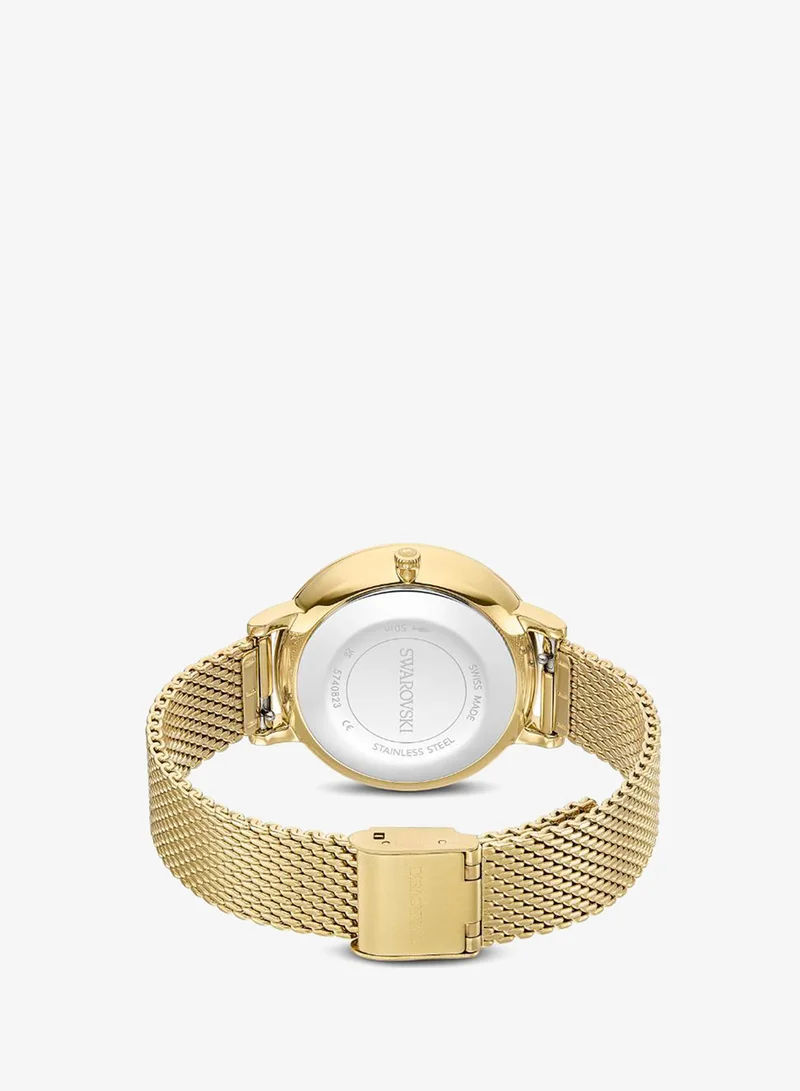 Swarovski  Clarica PGO Plated Stainless Steel White Dial Analog Watch for Women | Best Price UAE