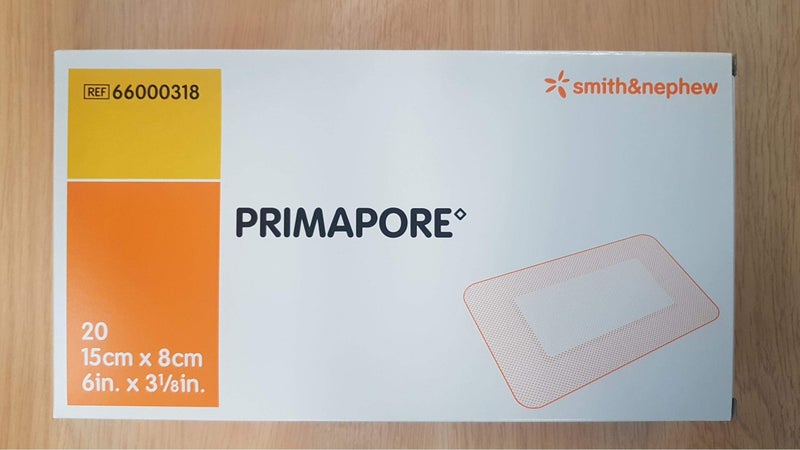 Primapore Smith Nephew Adhesive Dressing Primapore 6 X 3 18 Polyester Rectangle Tan Sterile 66000318 Sold Per Pack