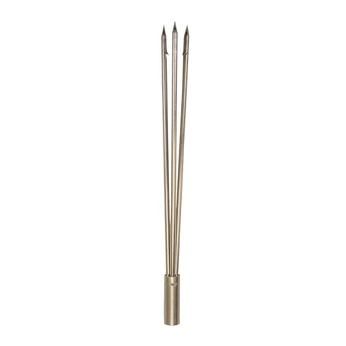 Scuba Choice 12" Stainless Steel 3-Prong Paralyzer Spear Tip – Replacement Pole Head for Spearfishing & Ice Fishing, 8mm Female Thread - Image 1
