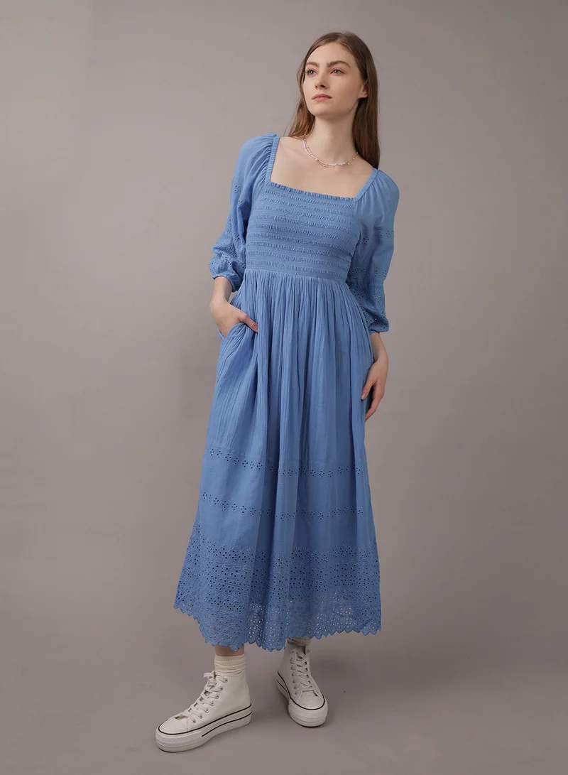 American Eagle Eyelet Cotton Dress