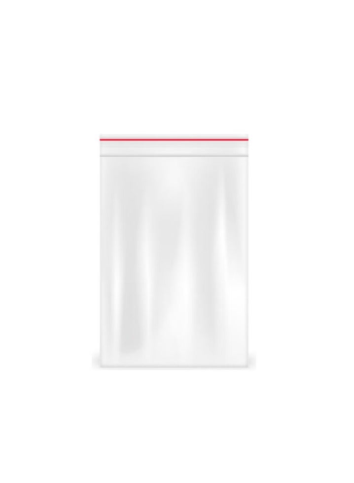 JAWAD Zipper Bag Plastic - 100 Pieces Transparent 7x5cm