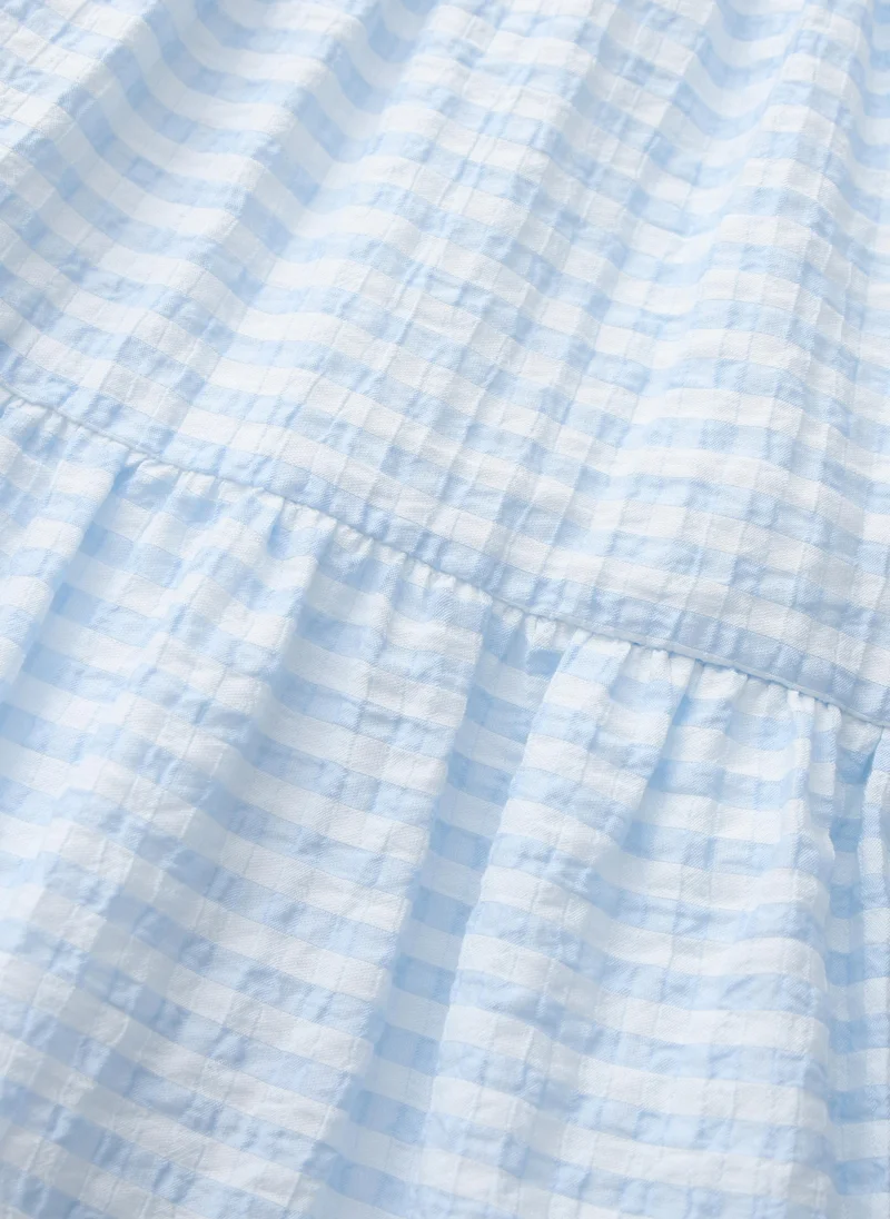 Balabala Blue/White Kids Girls Knit short sleeve suit for Women | Best Price UAE