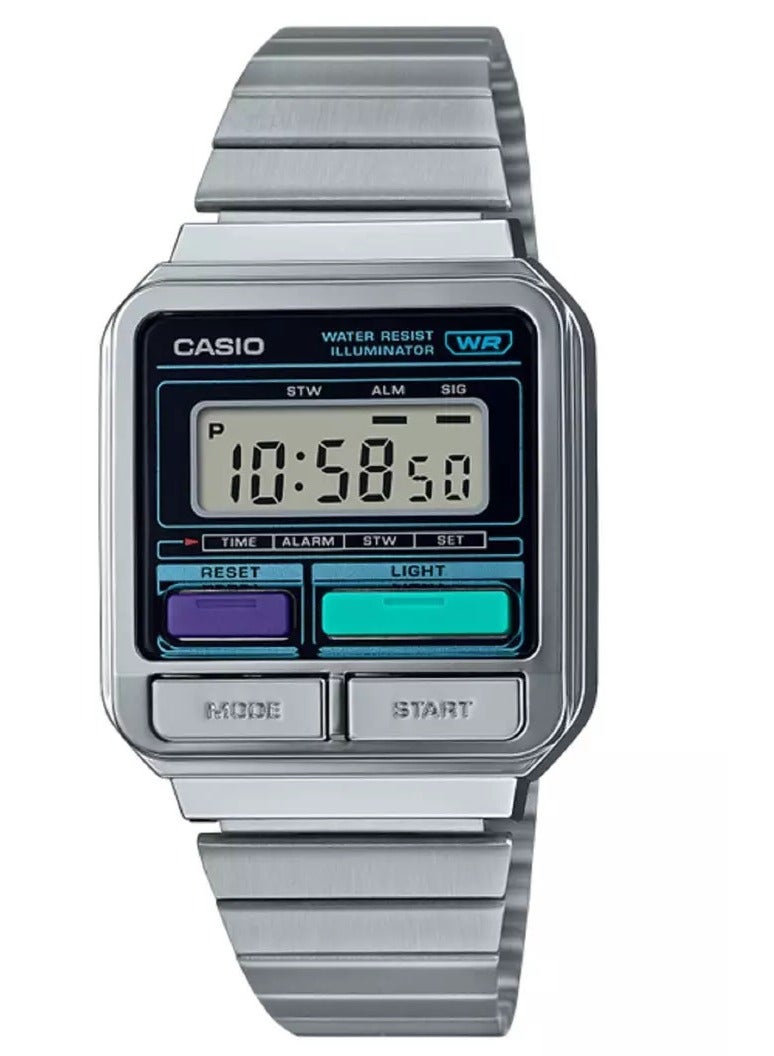 كاسيو ساعة للرجال من الطراز القديم A120WE-1ADF - Image 1