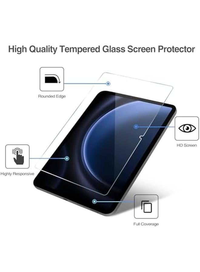 Procases 2 Pack Screen Protector For Galaxy Tab S9 Fe 5G Wifi 10.9" 2023 + 2 Pack Camera Lens Protector Matching Galaxy Tab Colors Tempered Glass Film Guard For Galaxy Tablet Sm X510 X516 X518 Gray - Image 4