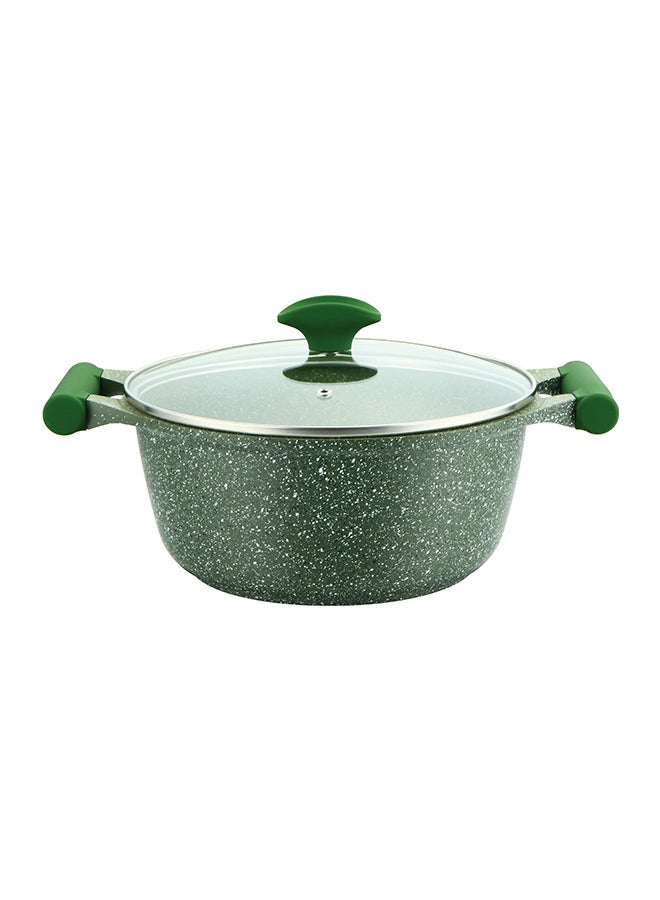 Prestige Granite Non-Stick Aluminium Sauce Pan With Lid Green - Image 1