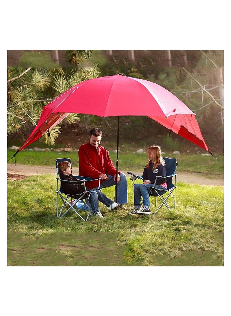 Cool Baby COOLBABY Portable Sunshade Beach Tent Umbrella Rain Canopy Umbrella for Beach and Sports Events With Window Beach Umbrella Blue  - Image 4