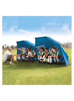 Cool Baby COOLBABY Portable Sunshade Beach Tent Umbrella Rain Canopy Umbrella for Beach and Sports Events With Window Beach Umbrella Blue  - Image 3