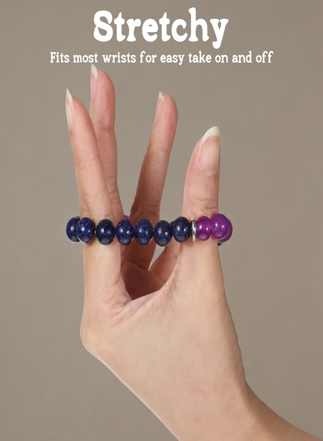 WJIAAA Anxiety Bracelet for Women, Natural Healing Crystal Fidget Stretch Bracelet triple protection with Tiger Eye for Yoga Meditation - Image 4