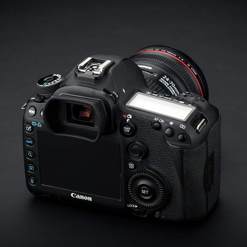 Kiorafoto Soft Silicon Camera Viewfinder Eyecup Eyepiece Eyeshade for Canon EOS 5DM4 5DM3 5DS 5DSR 7DM2 7D, EOS 1D X Mark II, 1D X, 1Ds Mark III, 1D Mark IV, 1D Mark III Replaces Canon Eg Eye Cup - Image 2