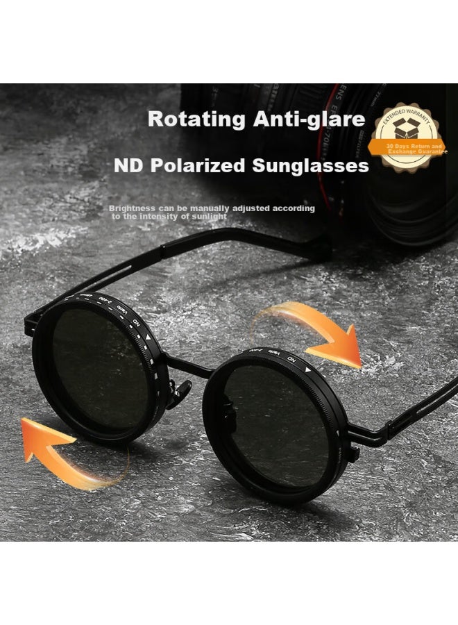 Shi Yun Shiyun High-definition Polarized Sungl With Rotatable Light-adjustable Color-changing Nd Sungl For Driving, Fishing, Anti-glare, Uv Protectio - Image 1