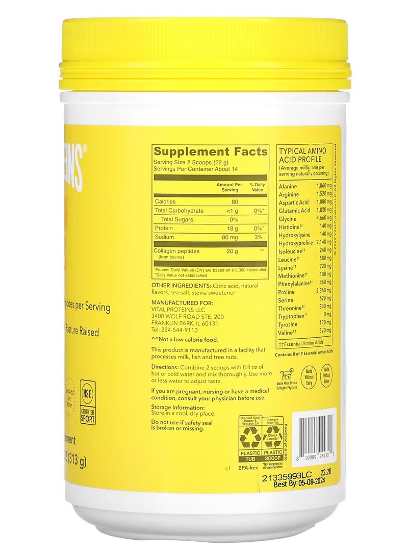 Vital Proteins Lemon Collagen Peptides 11 oz 313 g - pzsku/ZCE0A125F52E360BFD9BFZ/45/_/1732611749/205c8efd-10e4-4a86-a4ec-3cd1be211ca6