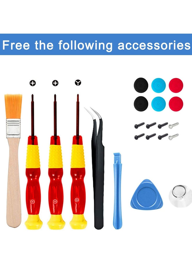 Y&D - Joystick Replacement for Joycon Game Console Repair Tools 24pcs 3D Analog Thumb Stick Nintendo Switch Joy Con Controller Include Tri Wing & Screwdriver Tool - Image 1