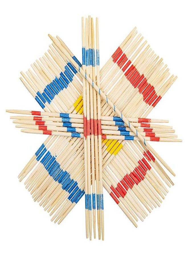 Chochkees 4-Pack Classic Wooden Thin Pick Up Stick Game 31 Pieces Fun Family Game Gift Idea, 7" Tall, (4-Pack) - Image 3