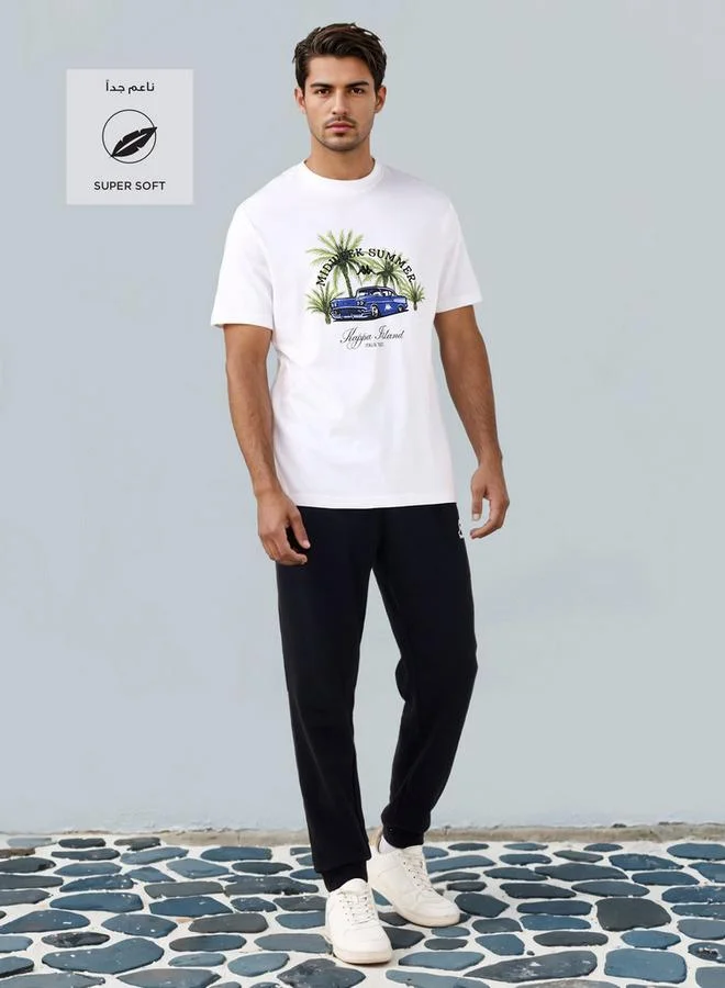 Kappa Kappa Logo Print Crew Neck T-shirt
