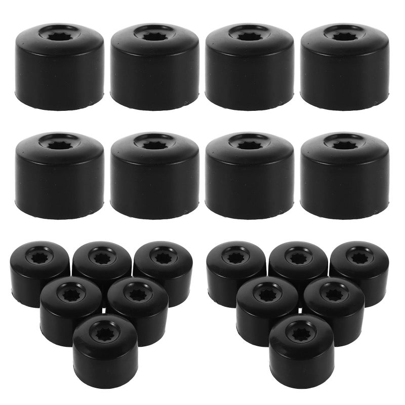 SHINEOFI 20pcs 17mm Universal Car Wheel Nut Covers Set Dustproof Lug Nut Caps With Screw Protection - Image 2