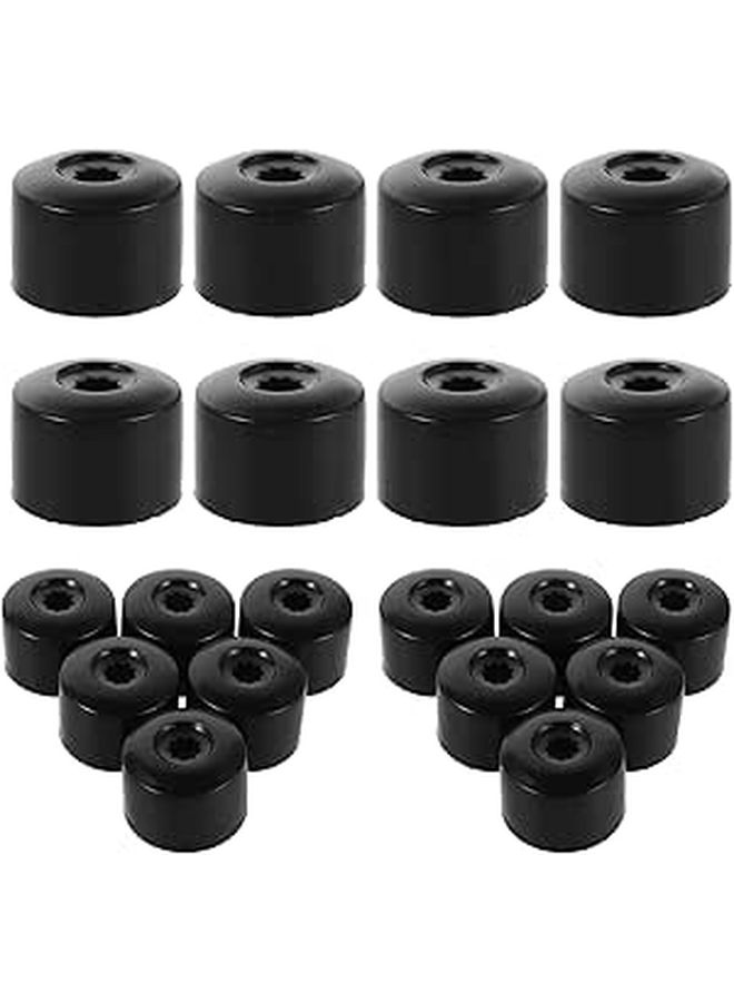 SHINEOFI 20pcs 17mm Universal Car Wheel Nut Covers Set Dustproof Lug Nut Caps With Screw Protection - Image 1