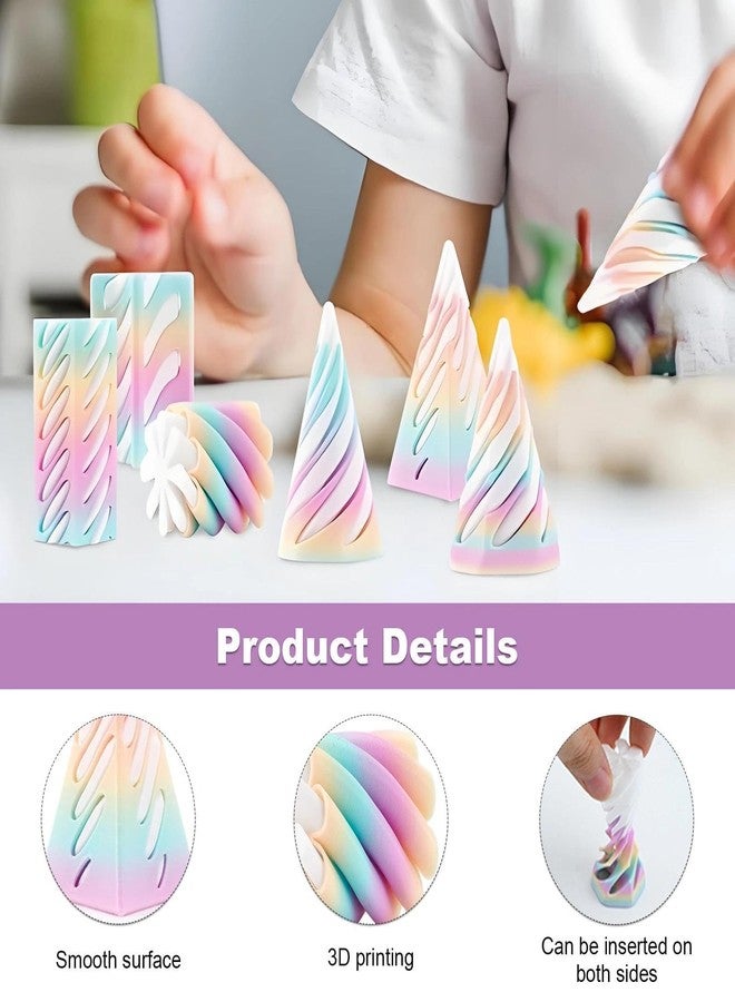 Aeenioy 3 Packs Impossible Cone, Spiral Cone Fidget Toy,Fidget Cone, 3D Printed Toy,Impossible Pyramid Passthrough Toy for Stress and Anxiety Relaxing (Colorful) - Image 3