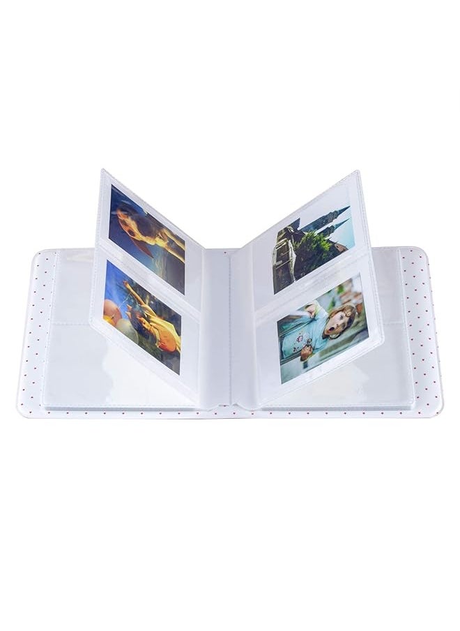 erorex Photo Album Films Book For Fujiflm Instax Mini 12 11 9 8+ 8 7S 25 26 50S 70 90 Polaroids Z2300 Pic 300P Hp Sprocket Hellokitty Iceblue Kodak Smile Printomatic Orange 64 Pockets  - Image 2