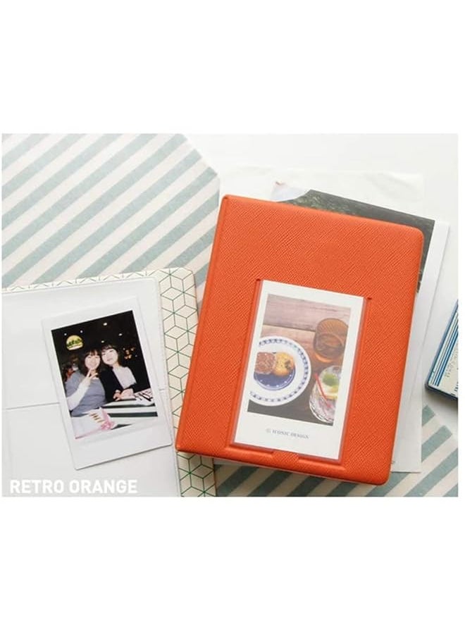 erorex Photo Album Films Book For Fujiflm Instax Mini 12 11 9 8+ 8 7S 25 26 50S 70 90 Polaroids Z2300 Pic 300P Hp Sprocket Hellokitty Iceblue Kodak Smile Printomatic Orange 64 Pockets  - Image 3