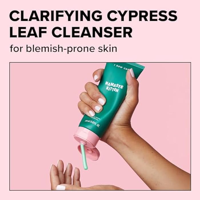 I DEW CARE Acne Facial Foam Cleanser - Namaste Kitten | Clarifying Heartleaf, Makeup Cleansing, Korean Skincare, Vegan, Cruelty-free, Paraben-free, Gentle Face Wash for Dry Skin - Image 2