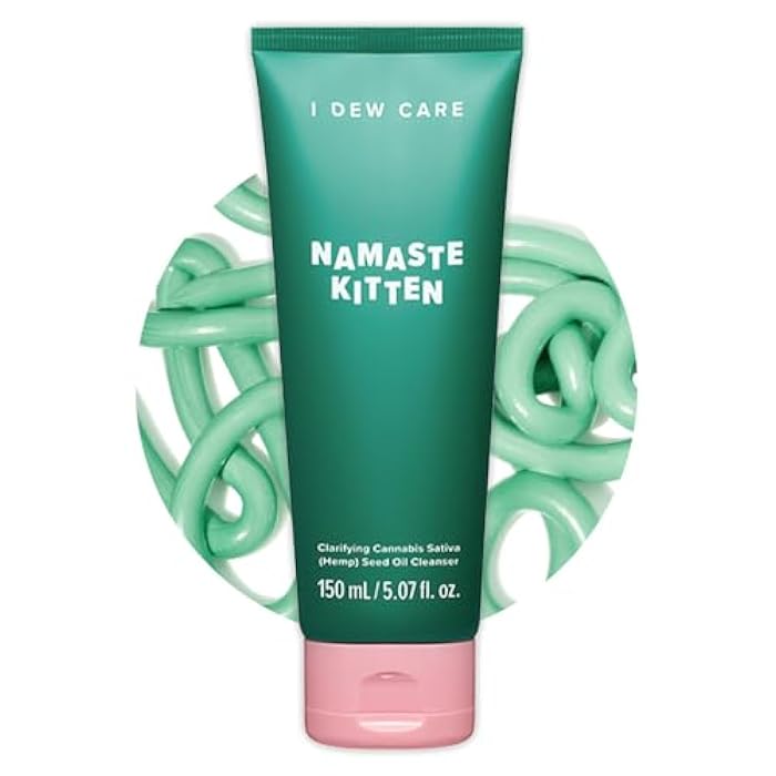 I DEW CARE Acne Facial Foam Cleanser - Namaste Kitten | Clarifying Heartleaf, Makeup Cleansing, Korean Skincare, Vegan, Cruelty-free, Paraben-free, Gentle Face Wash for Dry Skin - Image 1