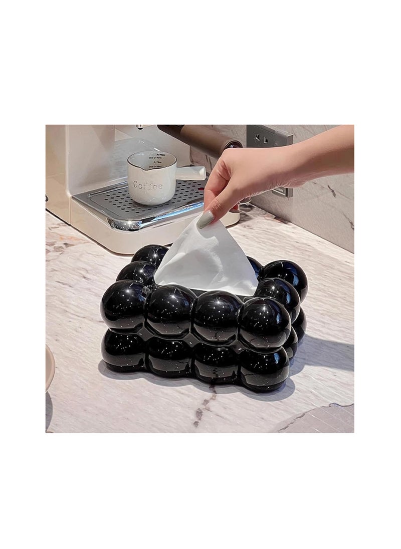Generic Tissue Box Bubble - Cotton Candy | Face Paper Organiser Dispenser | PP Creative Cosmetic Tissues Box | Decorative Tissue Box for Bathroom, Living Room, Bedroom  - Image 2