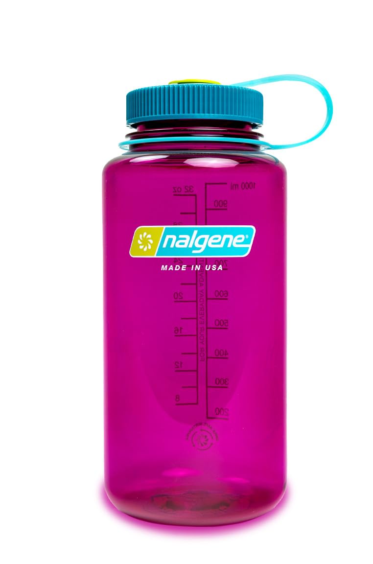 Nalgene 32 oz Wide Mouth Water Bottle | BPA-Free, Durable & Leak Proof, Lightweight Bottle for Hiking & Gym, Work & Travel, Eggplant - Image 4