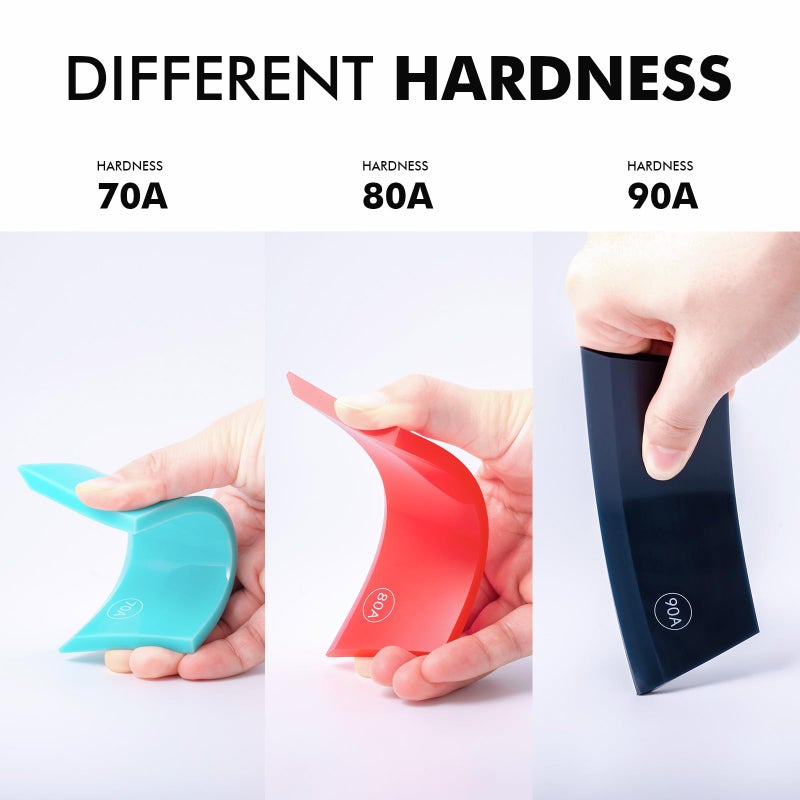 FOSHIO Small Squeegee for Window & Shower Glass Doors, Heavy Duty Metal Handle with 3 Rubber Blades & Car Windshield Ice Scrapers - Image 3