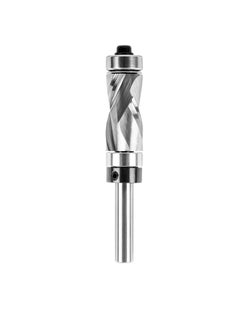 Carbide Compressiom Flush Trim Router Bit Top & Bottom Bearing 1/2 inch Cutting Dia with 1/4 Shank Pattern Template Woodworking Tool