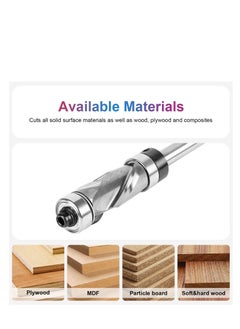 Y&D Carbide Compressiom Flush Trim Router Bit Top & Bottom Bearing 1/2 inch Cutting Dia with 1/4 Shank Pattern Template Woodworking Tool  - Image 5
