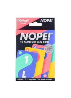 Ridleys Nope Fun Card Game for Families ActionPacked FastPaced Game for 2 Players Includes 104 Game Cards and Instructions Simple Card Game for Kids Ages 6 - pzsku/ZCE0AA53966C79986896CZ/45/_/1729176501/66359324-3fdb-4b80-938c-2feb59945dc5