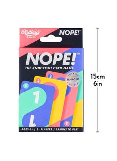 Ridleys Nope Fun Card Game for Families ActionPacked FastPaced Game for 2 Players Includes 104 Game Cards and Instructions Simple Card Game for Kids Ages 6 - pzsku/ZCE0AA53966C79986896CZ/45/_/1729176503/fbf9aa31-b788-4677-b6ee-7157a545b712