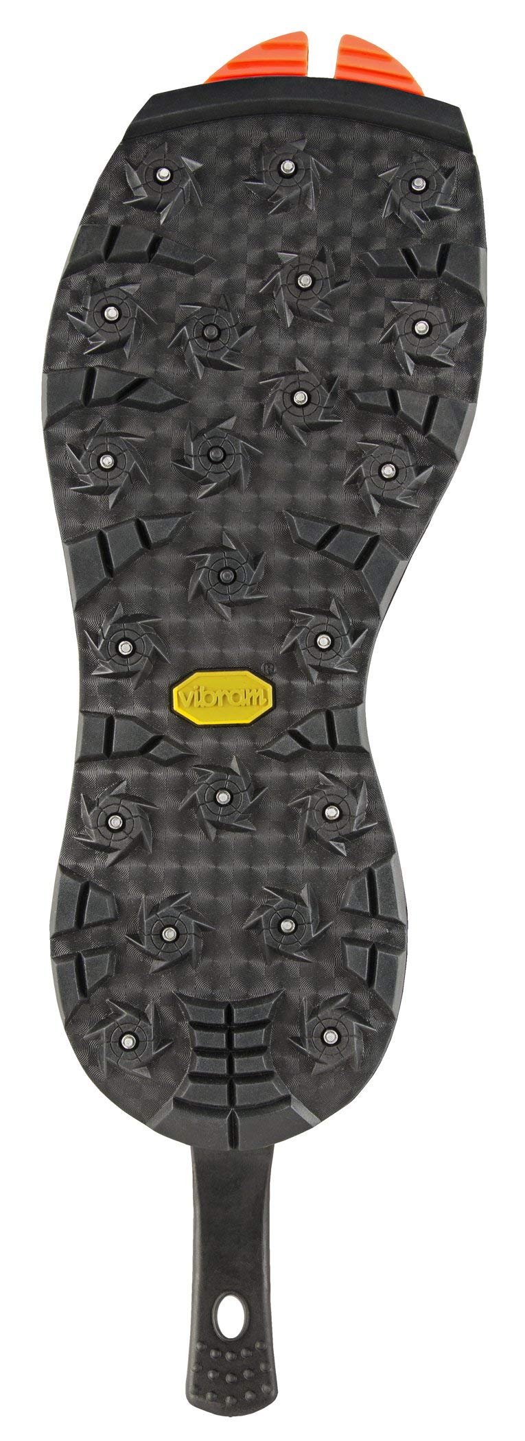 Korkers OmniTrax v3.0 Studded Vibram Idrogrip Accessory Sole, Black/Yellow, 11 - Image 4