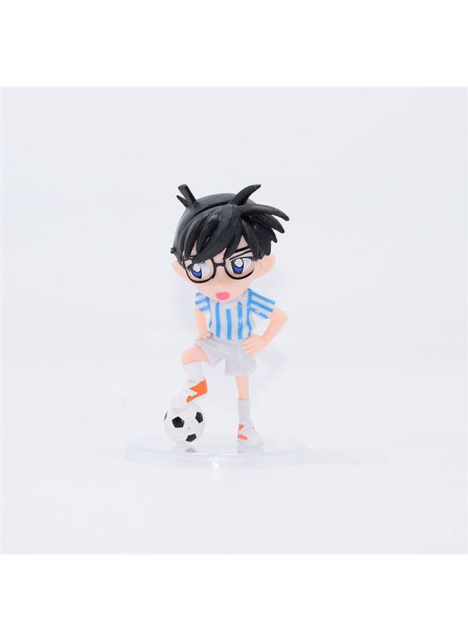 Generic - 7 Generation Conan 5 Bags Hand Version Model Cartoon Spot Car Ornaments Gift Key Chain Collection Stall-Color:The Eighth Generation Conan 5 (about 10.5cm) - Image 1