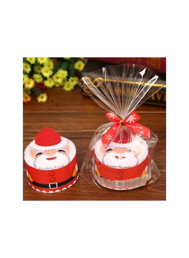 The Bros Cupcake Hand Towel Set - 3 Pack of Christmas Tree, Santa, and Snowman – 100% Cotton, Soft 30x30cm Christmas Towel - for Gifting, Stocking Stuffers, and Holiday Décor - Image 3